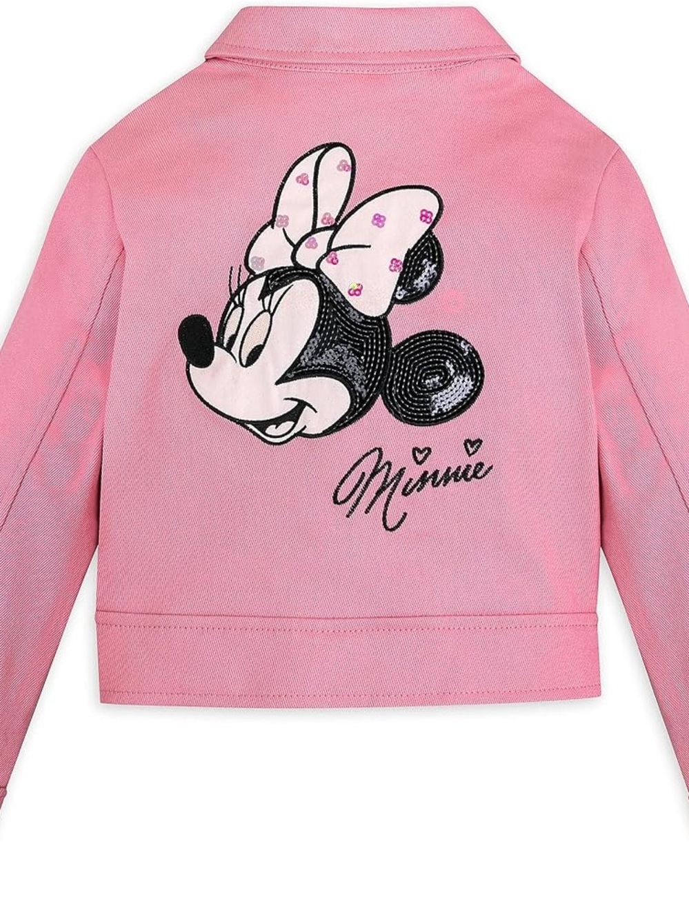 Minnie Mouse Pink Jacket with Sequin Patch